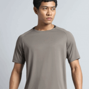 Men Dark Grey Workout Essential T-shirt